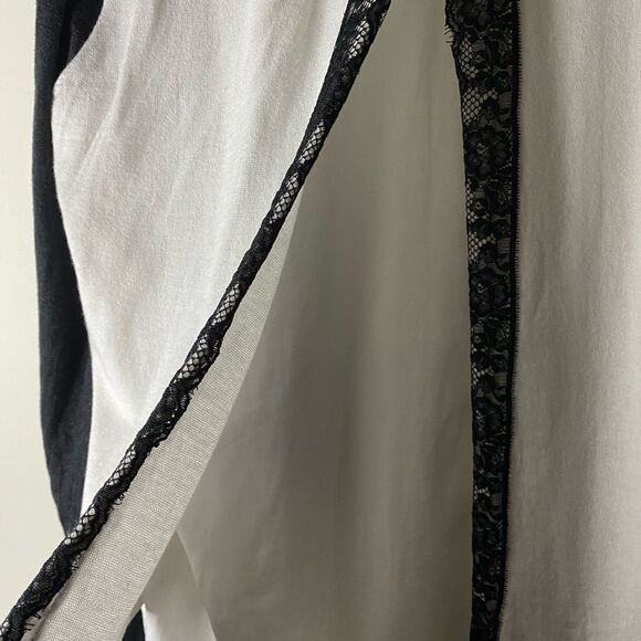 Chico’s Split Back Black & White Cardigan Sweater - Picture 8 of 10